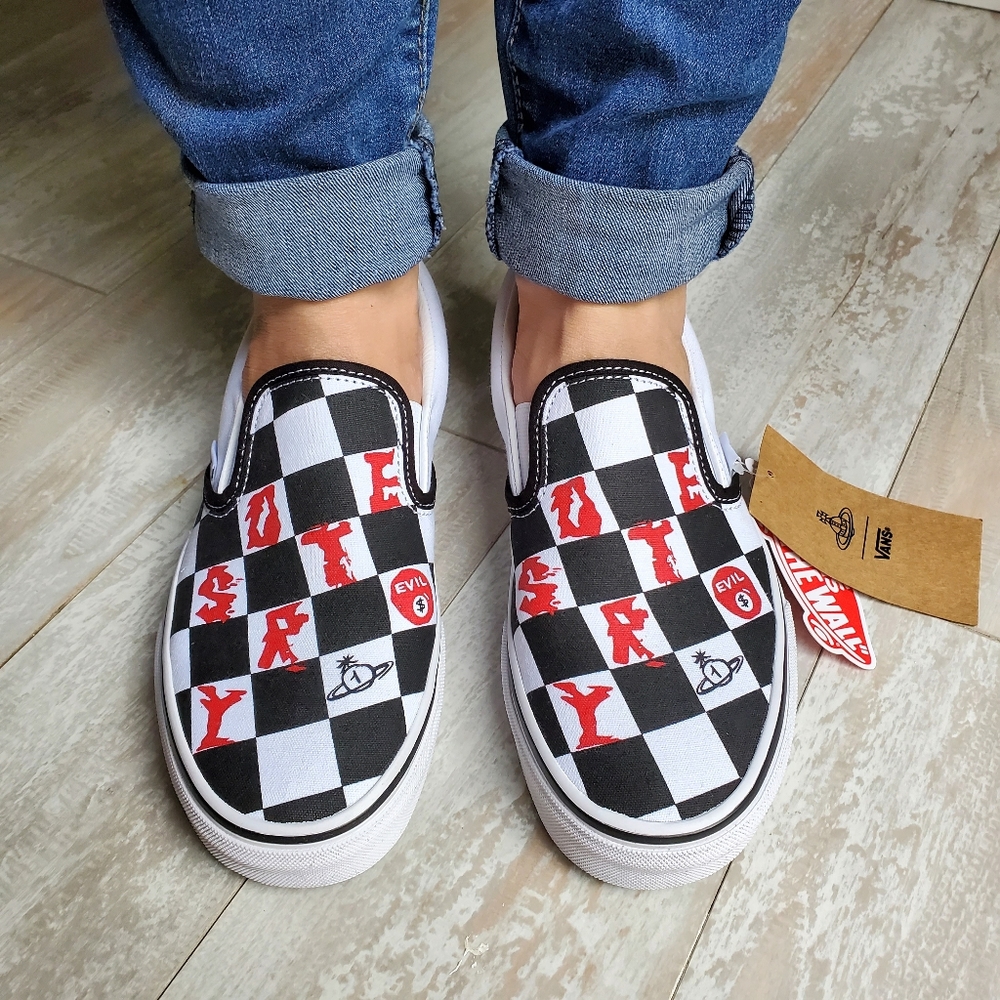 VANS X Vivienne Westwood check classic slip on - Picture 11 of 11